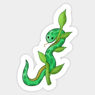 Snake + plant Sticker